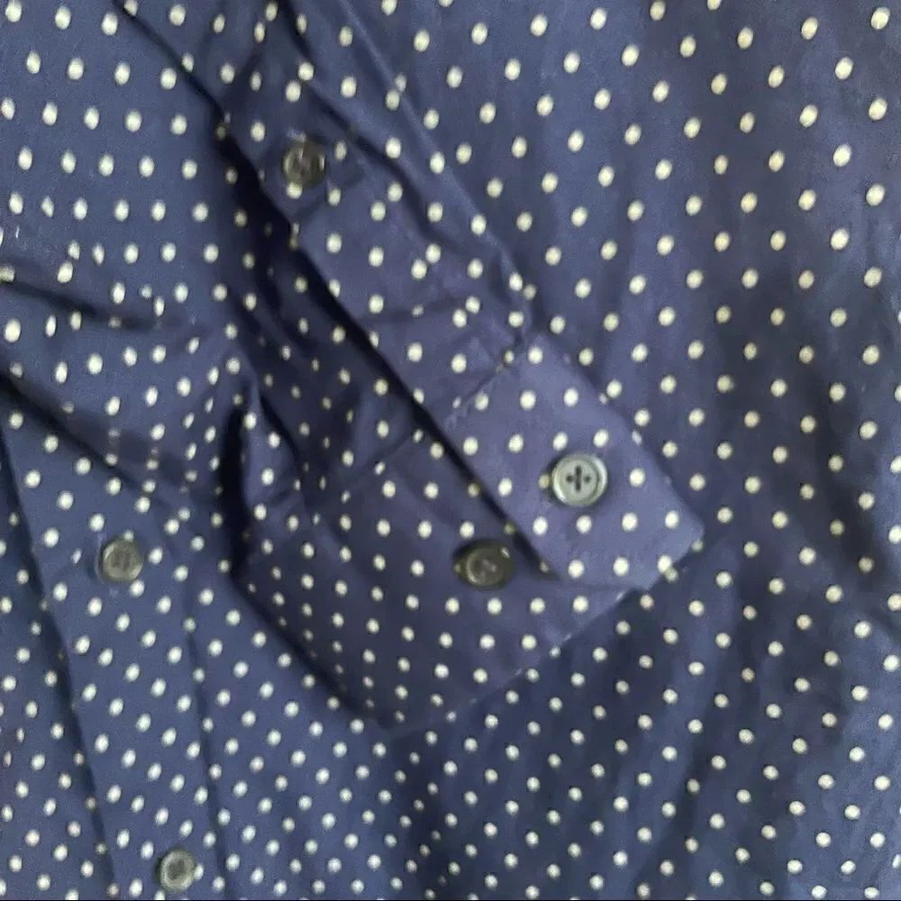 Express Extra Slim, Micro Dot Express Button Down Dress Shirt - Picture 5 of 8